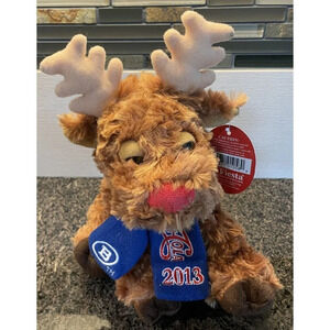 Fiesta Plush Stuffed Animal 9" Reindeer Pepsi Cola 2013‎ Scarf Toy